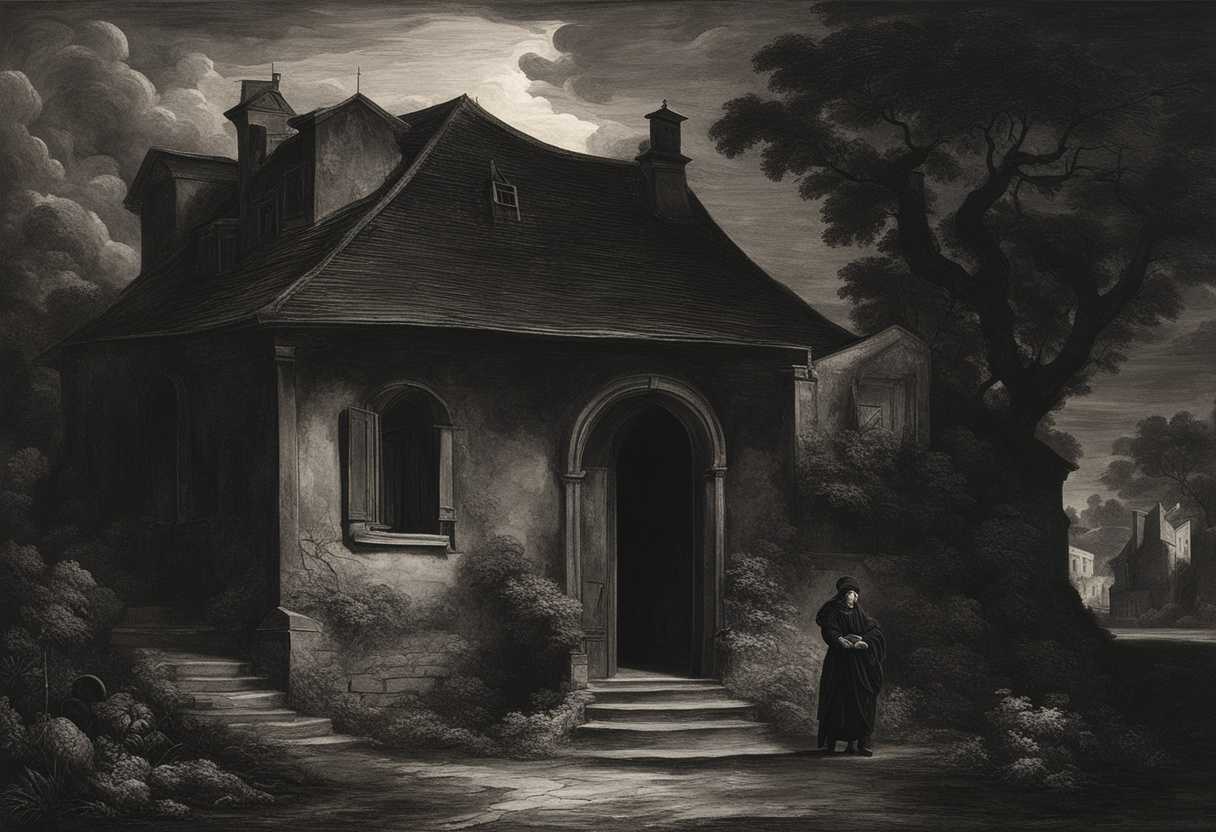 A-dark-figure-looms-over-a-peaceful-home-symbolizing-the-struggle-between-good-and-evil_orxj