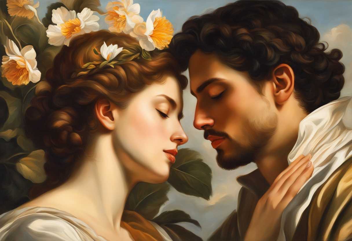 A-couple-in-love-sharing-a-tender-moment-with-a-delicate-flower-in-sunlight_zxnm