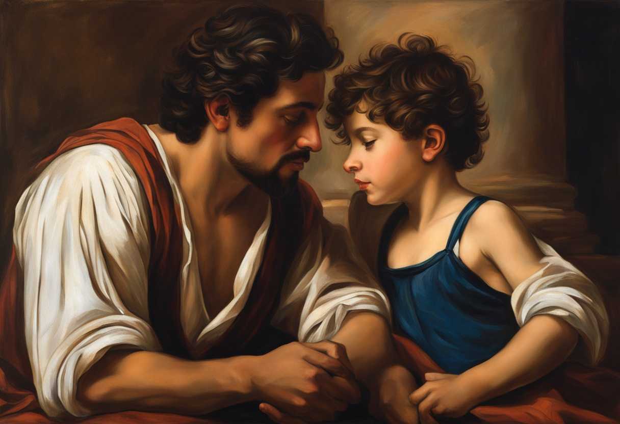 A-father-teaches-his-son-life-lessons-through-a-shared-moment-of-wisdom-and-connection_alen