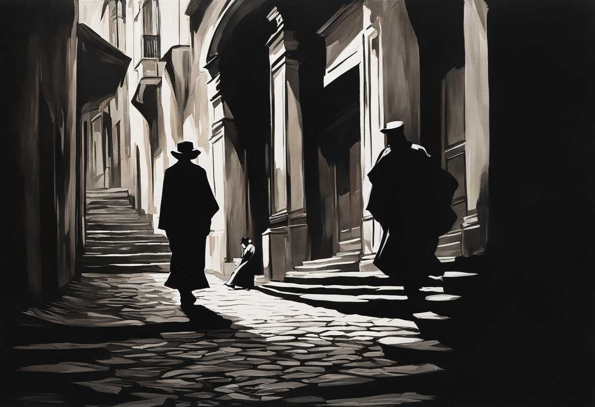 Silhouetted-figures-in-a-dim-alley-faces-hidden-confident-steps-hinting-at-rebellion-and-mystery_mkwl