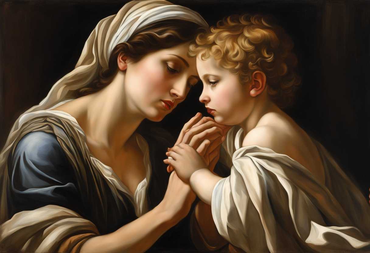 A-mother-gazes-at-her-son-with-love-and-concern-sharing-a-timeless-bond_xwit