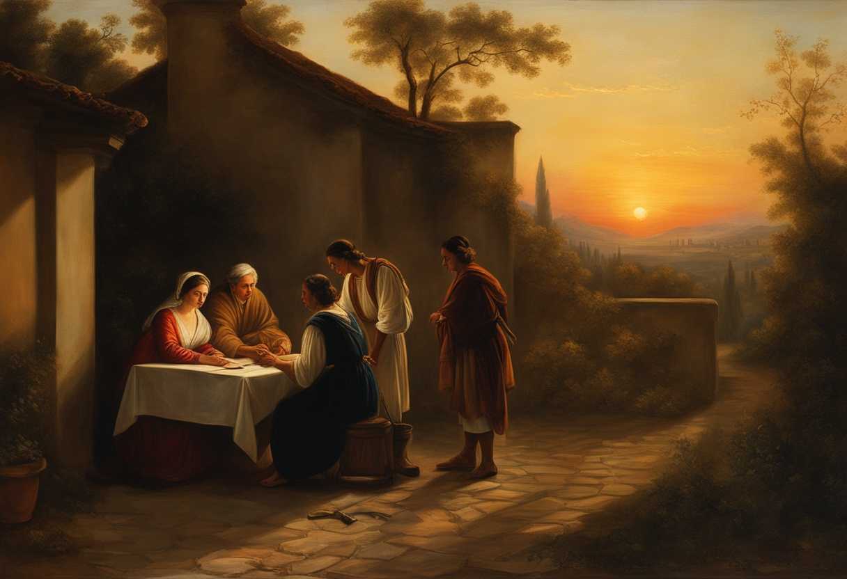 Neighbor-receives-help-at-sunset-warm-light-genuine-connection-kindness-candid-moment_uoao