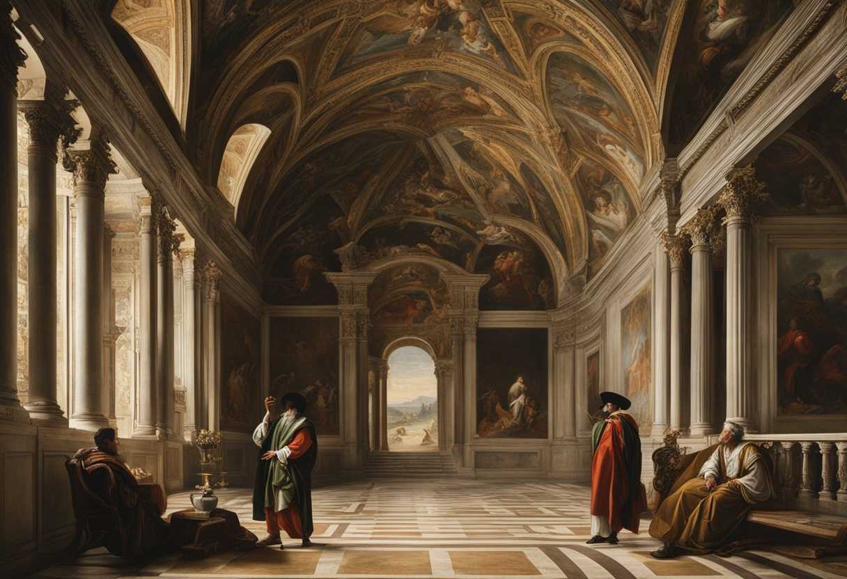 A-wise-sage-and-a-foolish-jester-stand-in-a-grand-hall-symbolizing-depth-and-honor_ctmf