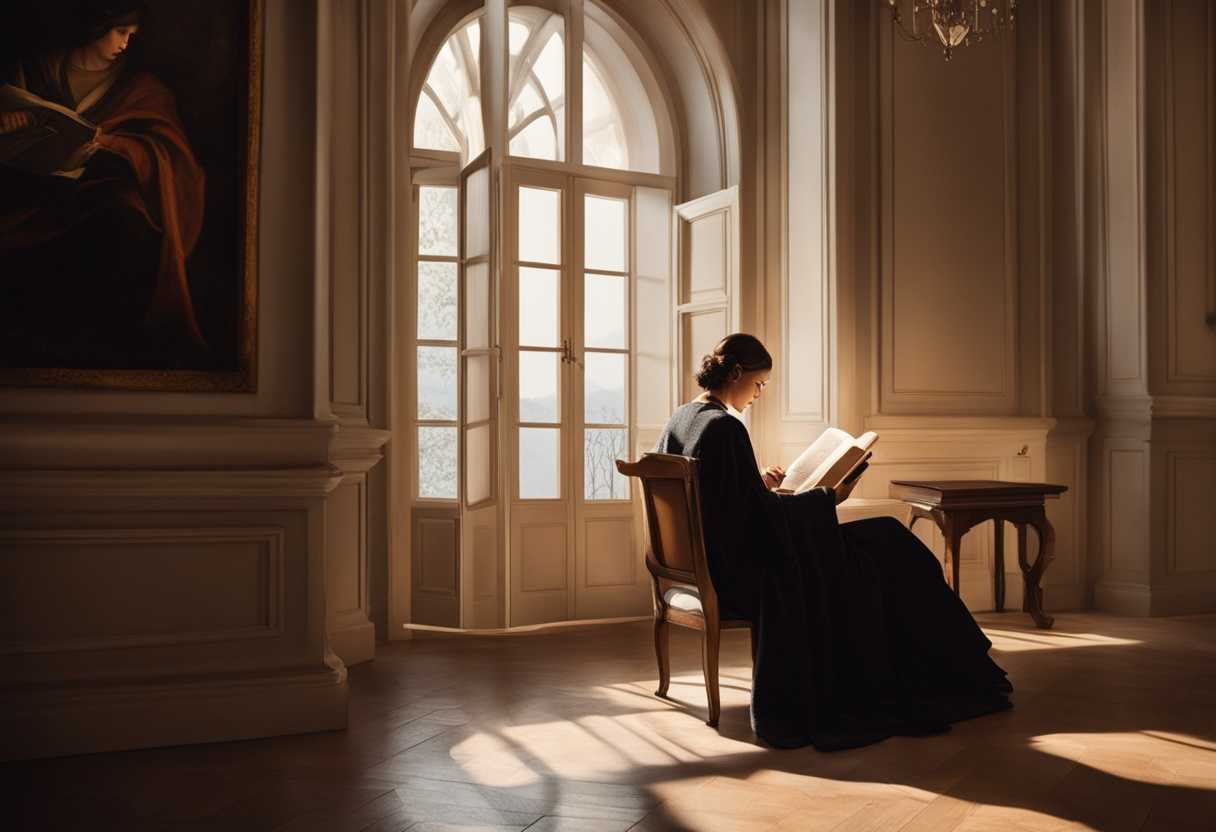 A-person-reading-a-book-in-a-cozy-corner-bathed-in-warm-light-lost-in-thought_mwej