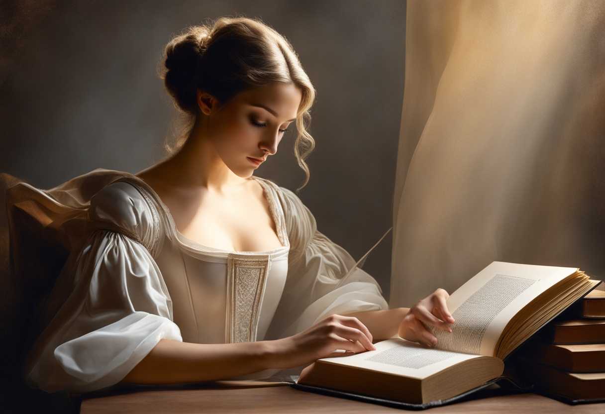 Serene-figure-reads-book-at-wooden-table-bathed-in-soft-light-lost-in-thought_dawj
