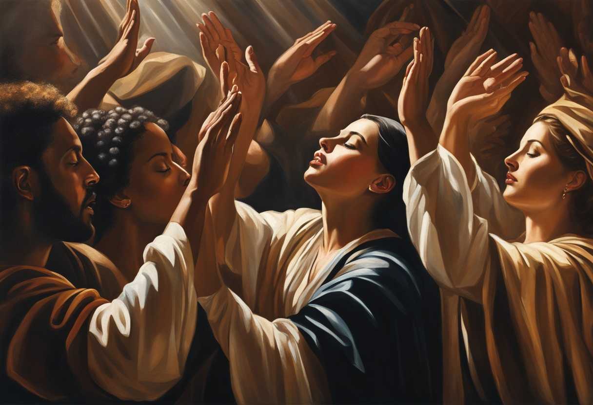 Diverse-worshippers-in-unity-eyes-closed-in-gratitude-hands-raised-in-praise-bathed-in-sunlight_hbuu
