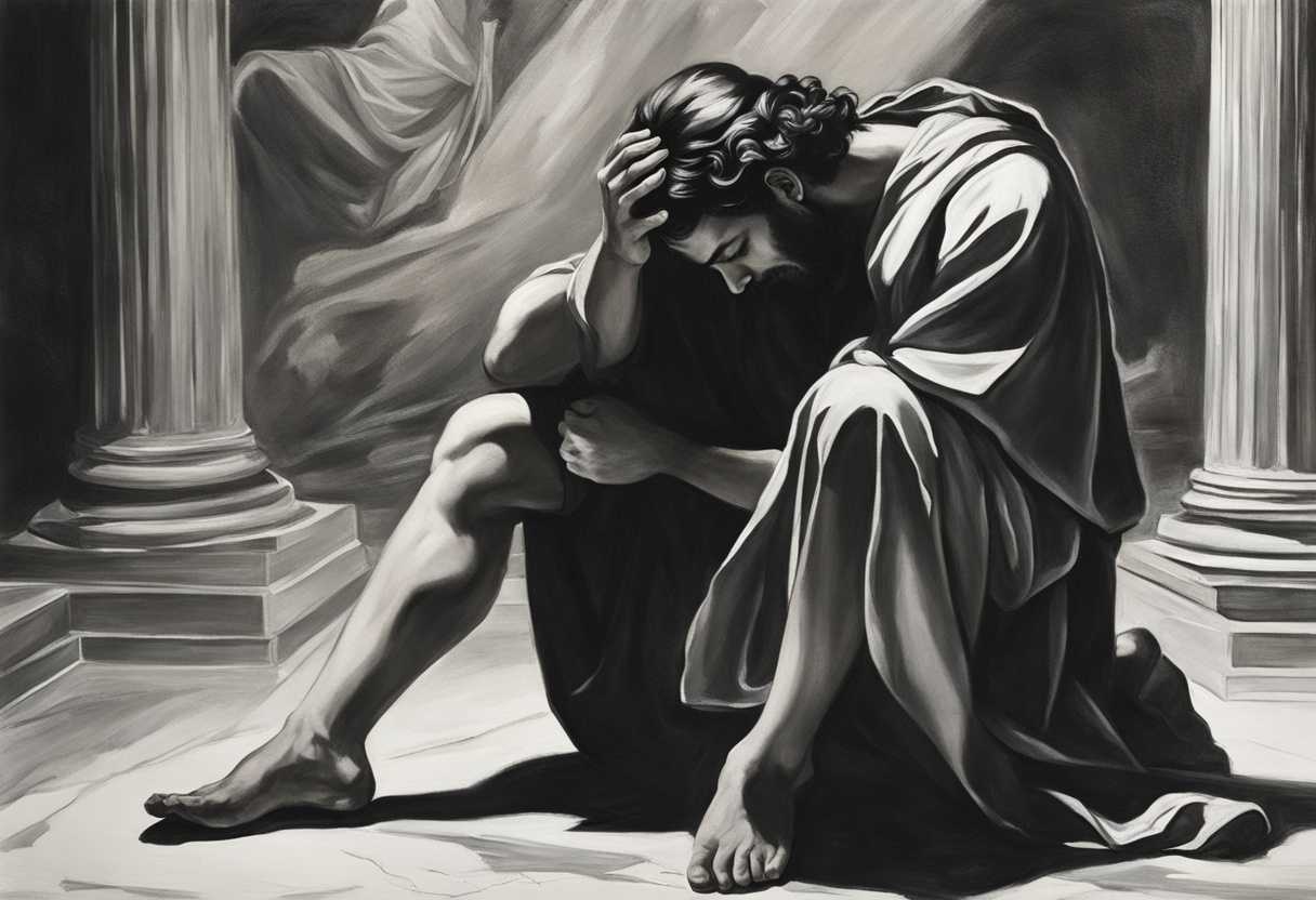 A-person-in-distress-kneels-before-the-Lord-in-a-dramatic-emotional-black-and-white-scene_ljma