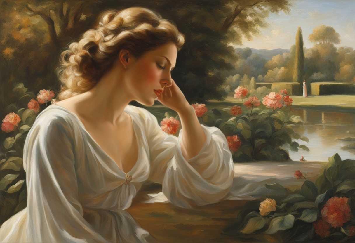 A-serene-figure-strolls-through-a-sunlit-garden-enveloped-in-nature's-tranquility-and-beauty_owrl