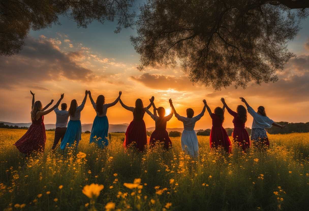People-in-a-wildflower-field-at-sunset-arms-outstretched-embodying-joy-appreciation-and-connecti_xqsi