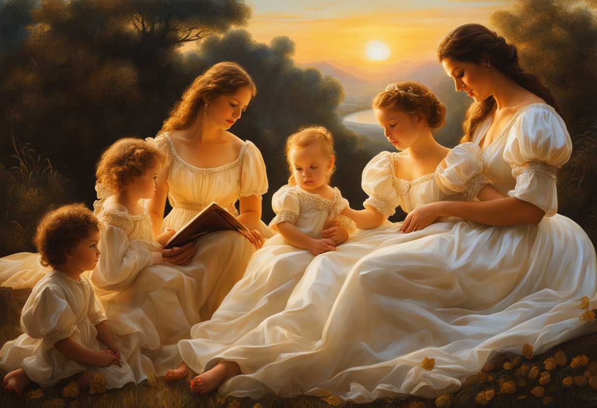 A-close-knit-family-sharing-a-peaceful-moment-in-the-golden-glow-of-sunset_khlg