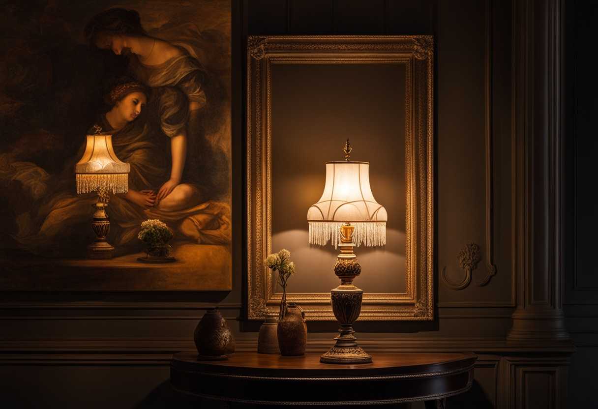 A-dimly-lit-room-with-a-beautifully-designed-lamp-casting-a-warm-glow_vcan