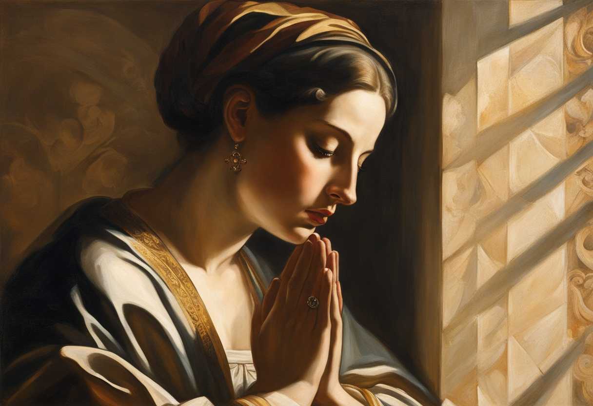 A-person-in-prayer-bathed-in-warm-light-with-a-classic-religious-symbol-casting-a-shadow_uwzh