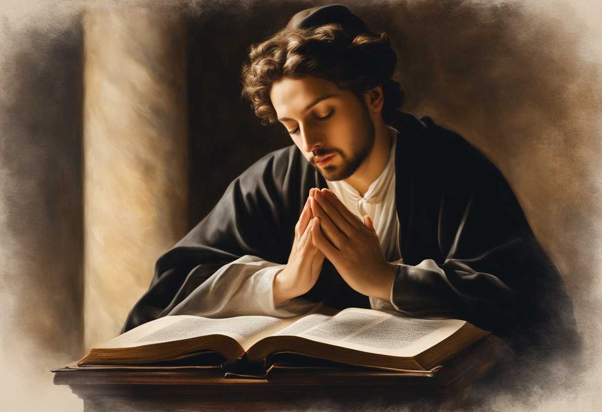 Quietly-praying-with-open-Bible-bathed-in-soft-light-embodying-spiritual-devotion-and-introspectio_nijs