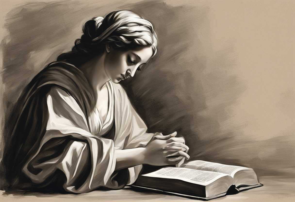 Serene-figure-in-prayer-eyes-closed-hands-clasped-open-Bible-peaceful-atmosphere_qizj