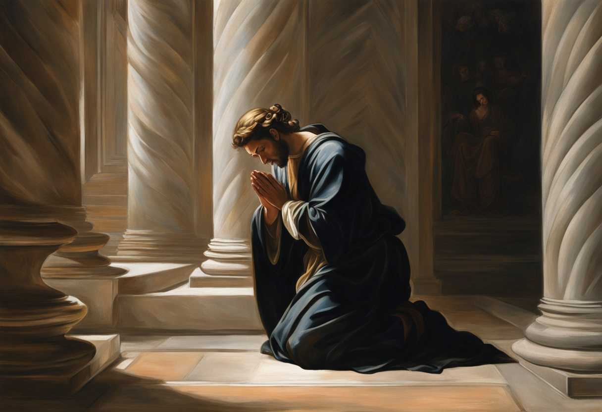 A-person-kneeling-in-prayer-bathed-in-divine-light-embodying-faith-and-serenity_xgem