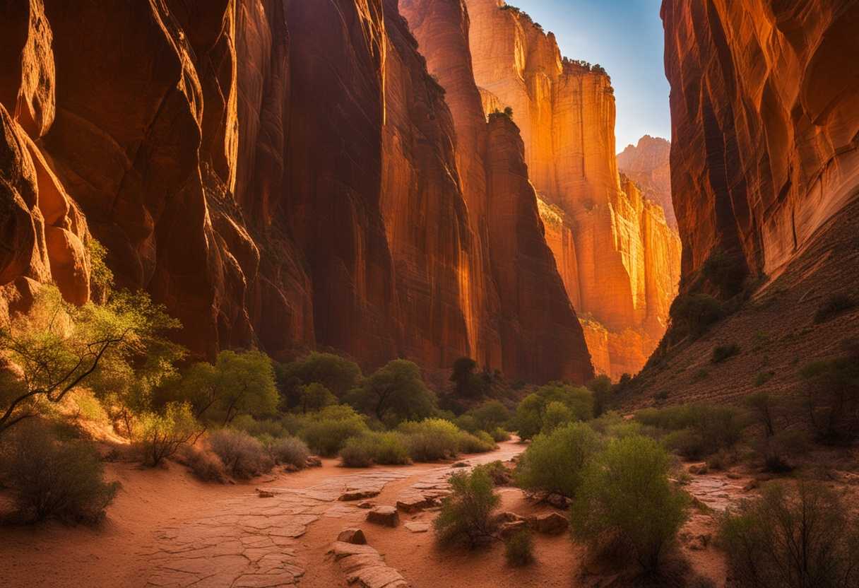 Ancient-towers-of-Zion-gleam-in-golden-light-weathered-yet-strong-embodying-timeless-beauty_ngcy