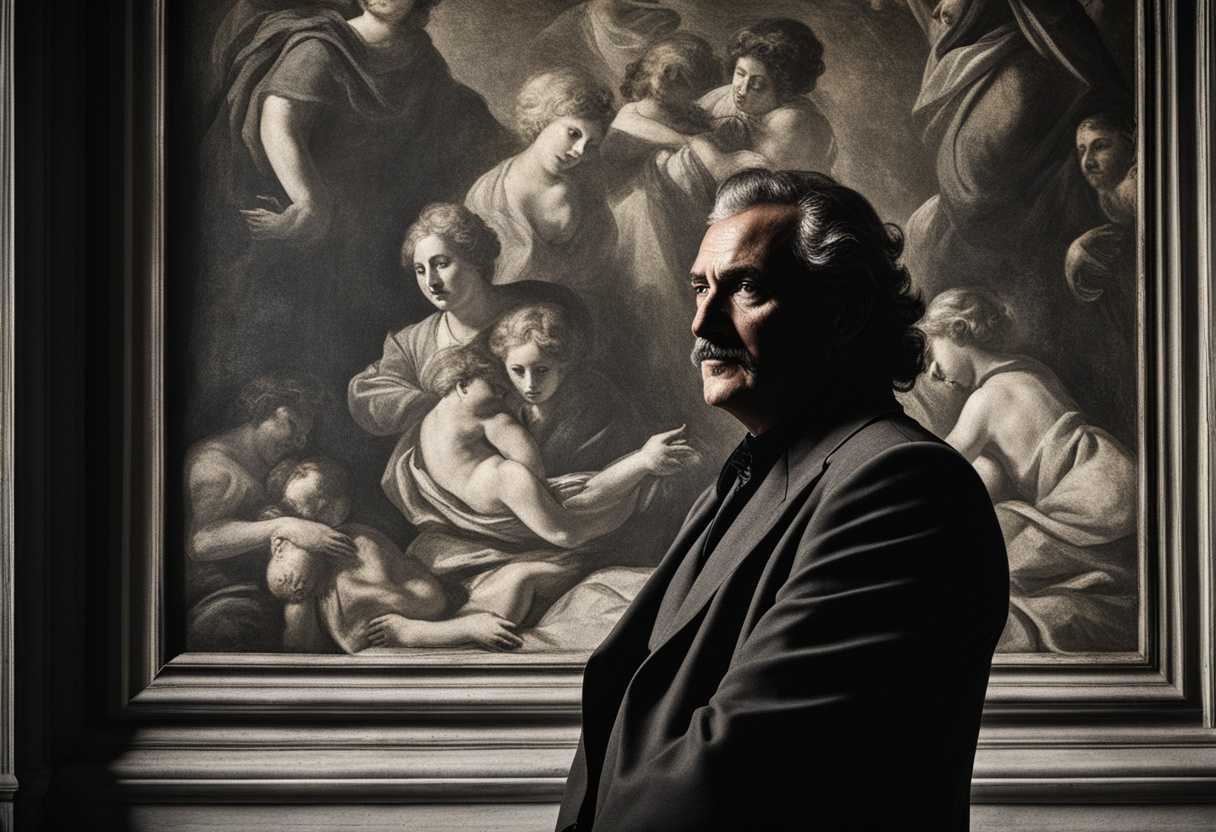 Photo-A-sinister-man-smirks-in-shadow-contrasted-by-serene-believers-bathed-in-light_jcjy