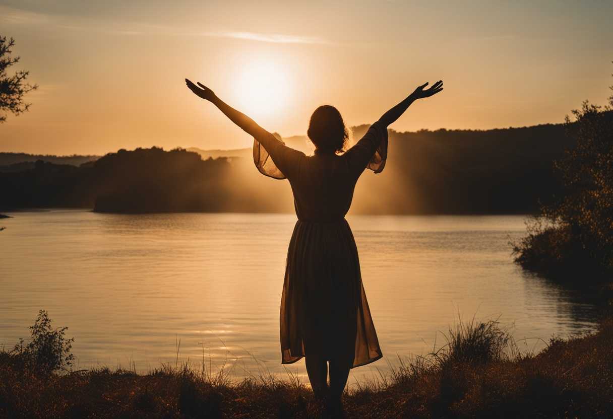 Person-standing-in-nature-arms-outstretched-towards-sun-expressing-gratitude-and-devotion-in-seren_jdxe