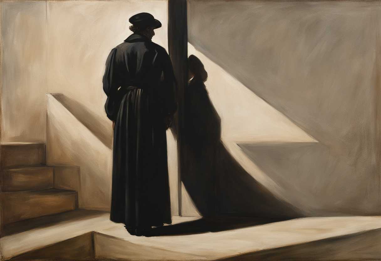 A-lone-figure-stands-defiantly-against-a-backdrop-of-looming-shadows-bathed-in-dramatic-light_syia