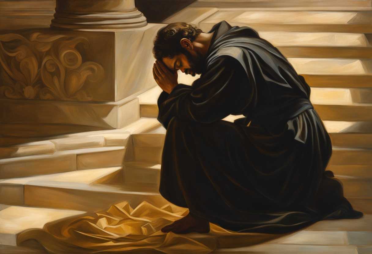 A-man-kneels-in-prayer-bathed-in-golden-light-face-upturned-in-serene-vulnerability_kjza