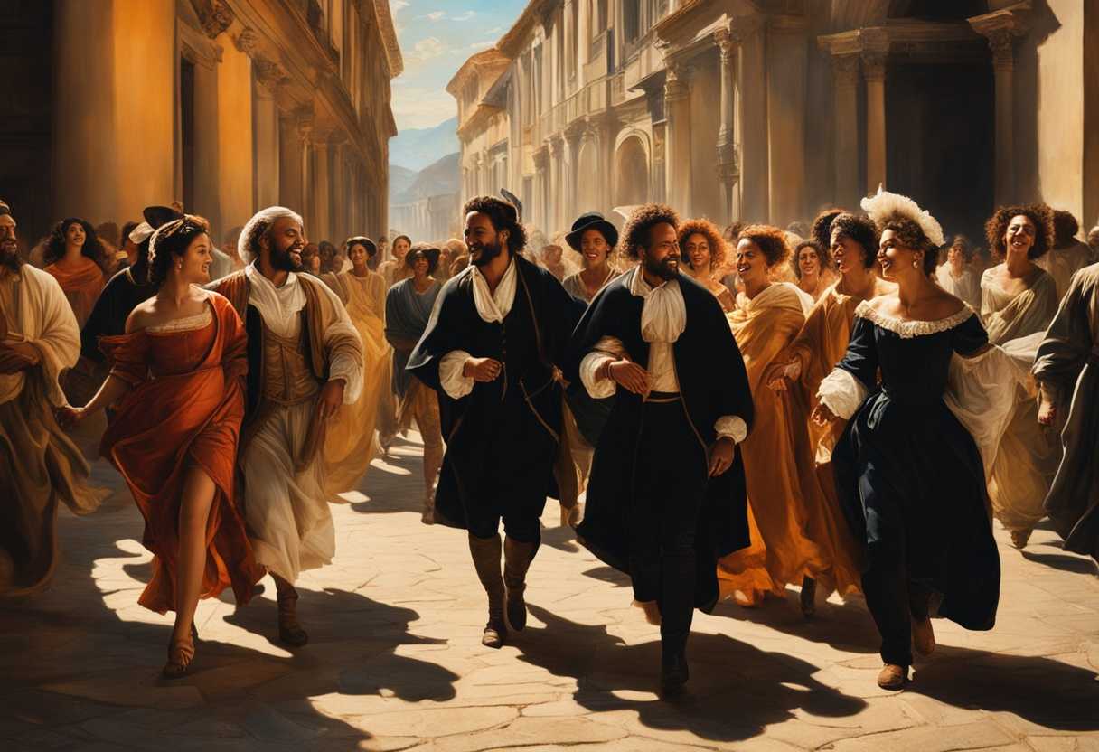 A-diverse-group-of-people-joyfully-walking-together-bathed-in-warm-light-united-in-celebration_yhyk