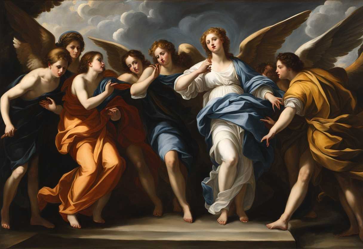 An-angel-appears-before-a-group-evoking-awe-and-fear-with-captivating-presence_qevb