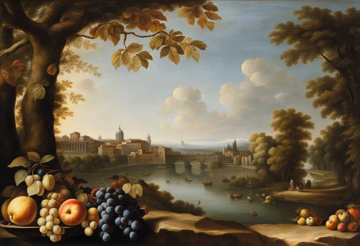 A-peaceful-city-scene-with-a-flowing-river-a-tree-bearing-abundant-fruit-and-healing-leaves_dkmu