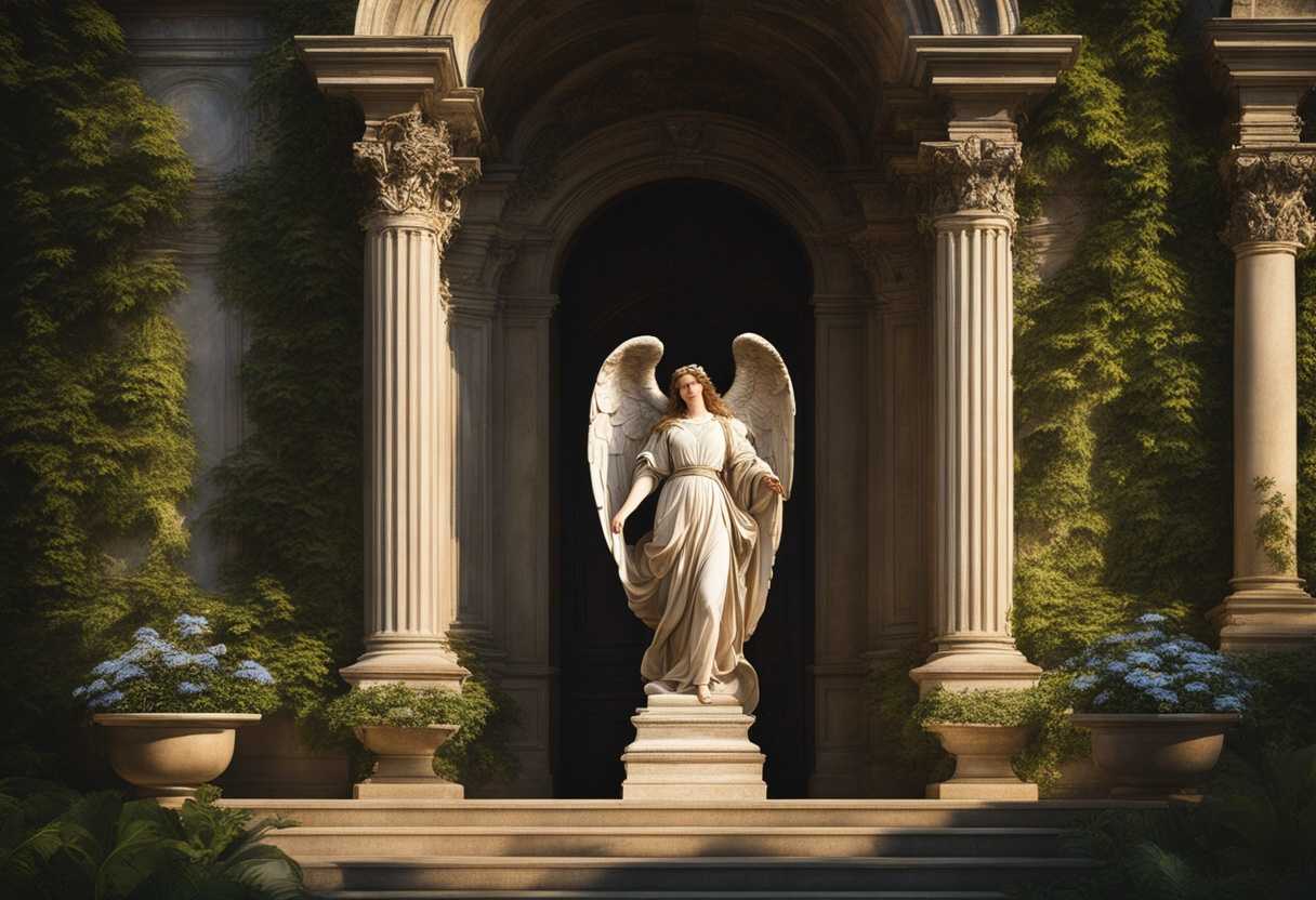 An-angel-stands-at-the-majestic-city-gates-surrounded-by-lush-foliage-and-divine-light_hnqb
