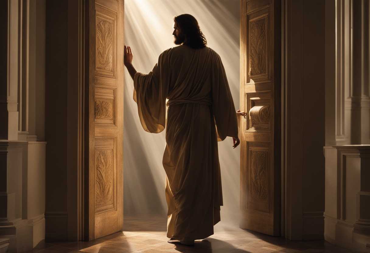 Jesus-stands-at-a-closed-door-bathed-in-dramatic-light-symbolizing-strength-and-determination_gdmg