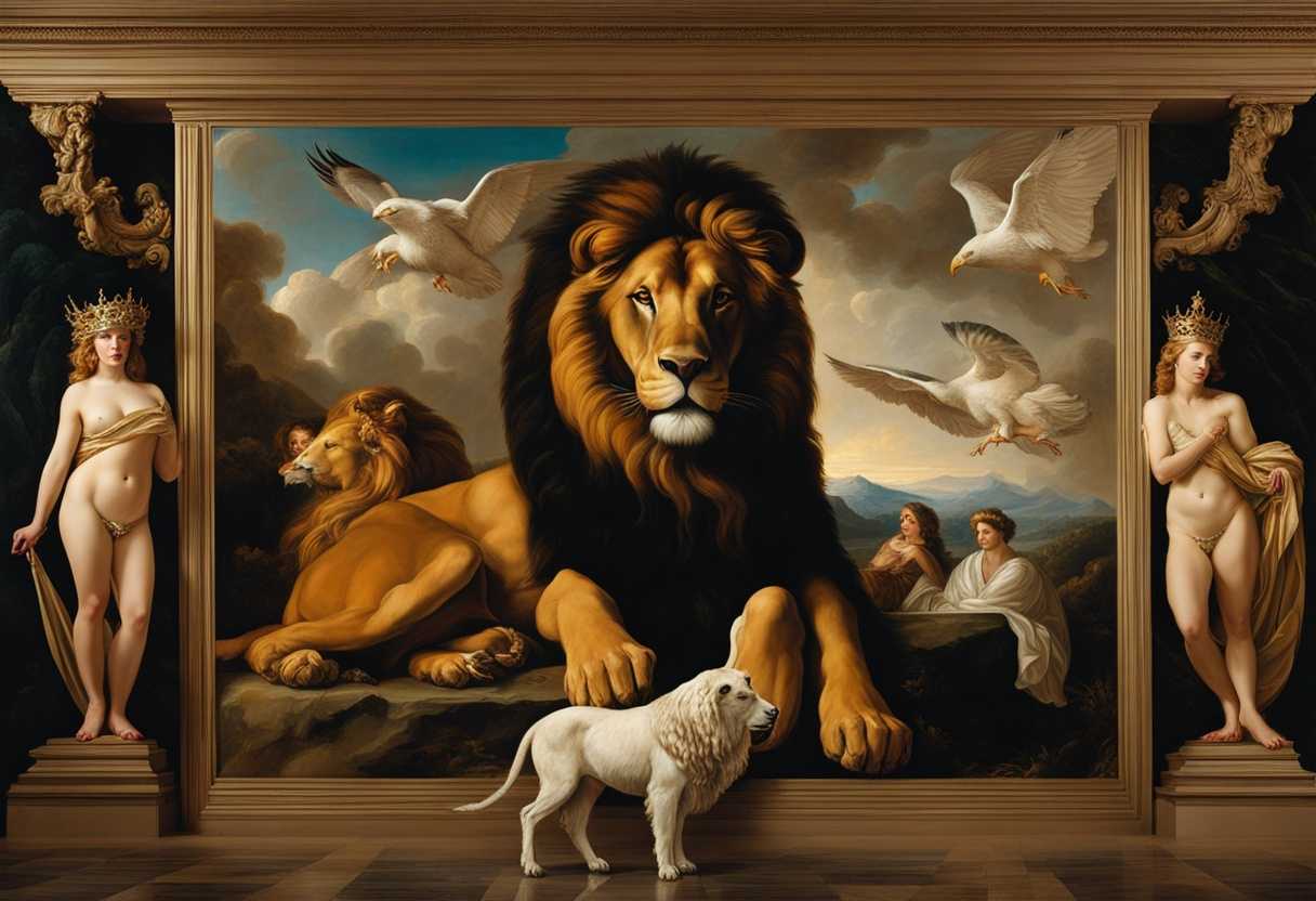 Four-majestic-beings-with-human-lion-ox-and-eagle-faces-stand-in-a-surreal-awe-inspiring-scene_uxrk