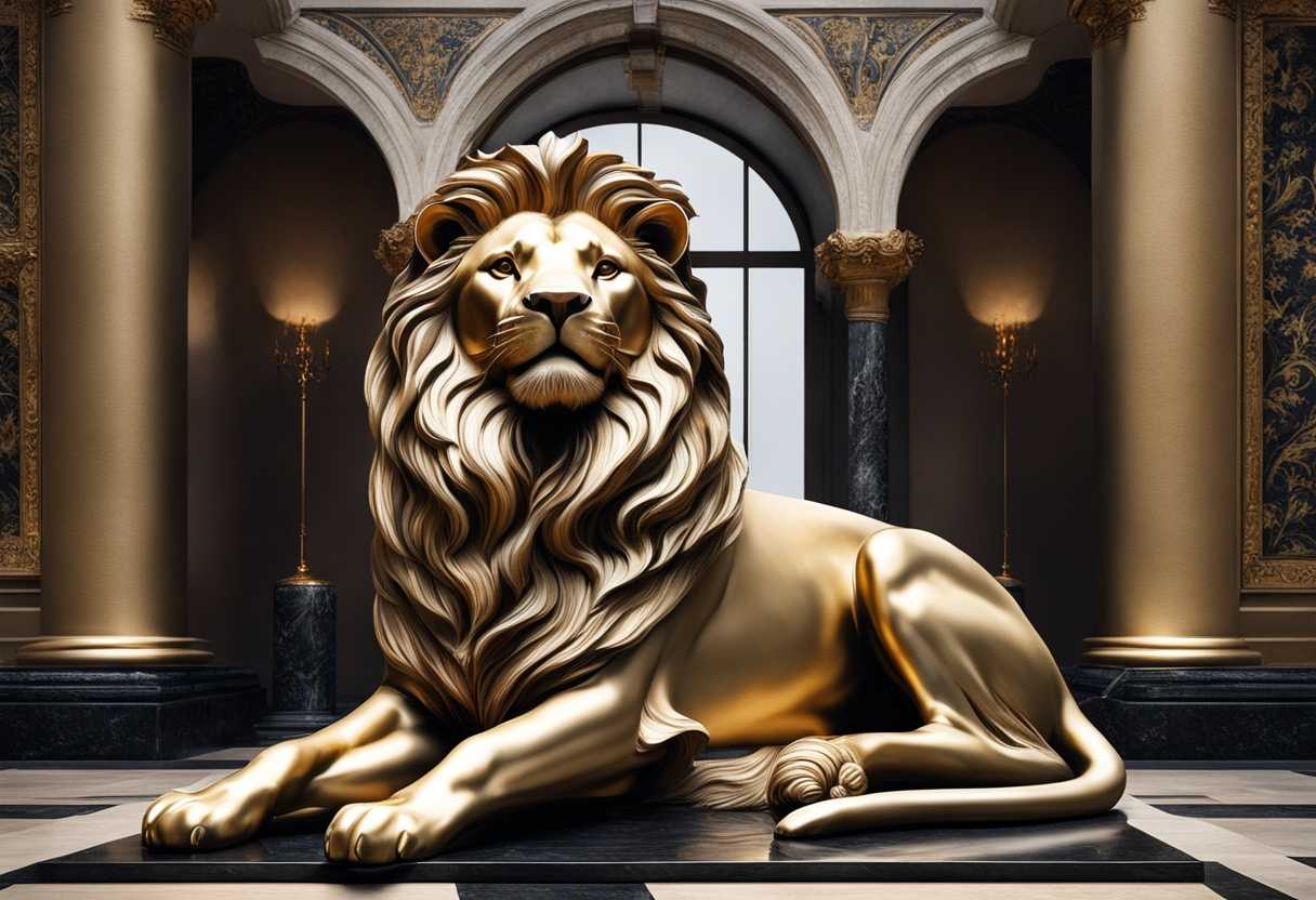A-regal-lion-with-ancient-wisdom-and-divine-authority-exuding-captivating-and-awe-inspiring-presenc_efie