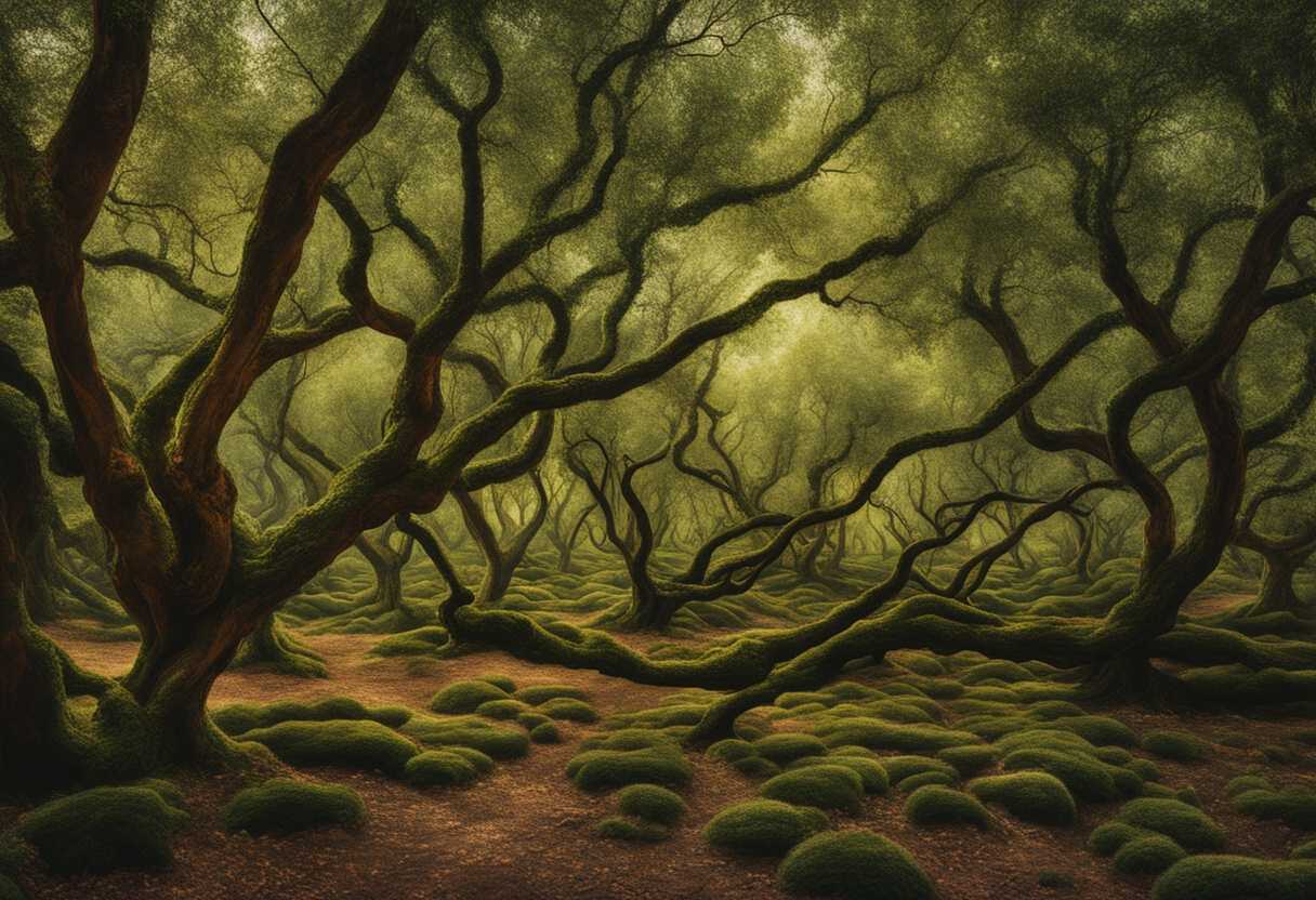 A-vibrant-forest-scene-branches-and-olive-shoot-intertwined-symbolizing-growth-resilience-and-un_xshi