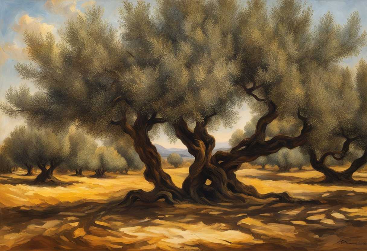 Interwoven-olive-trees-pruned-vs-rugged-branches-symbolizing-faith-mercy-biblical-essence-in-war_fkic