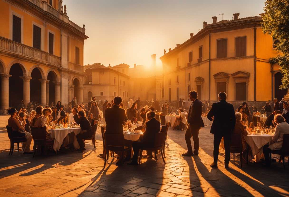 People-in-a-circle-basking-in-the-warm-glow-of-the-setting-sun-sharing-candid-moments_nntq