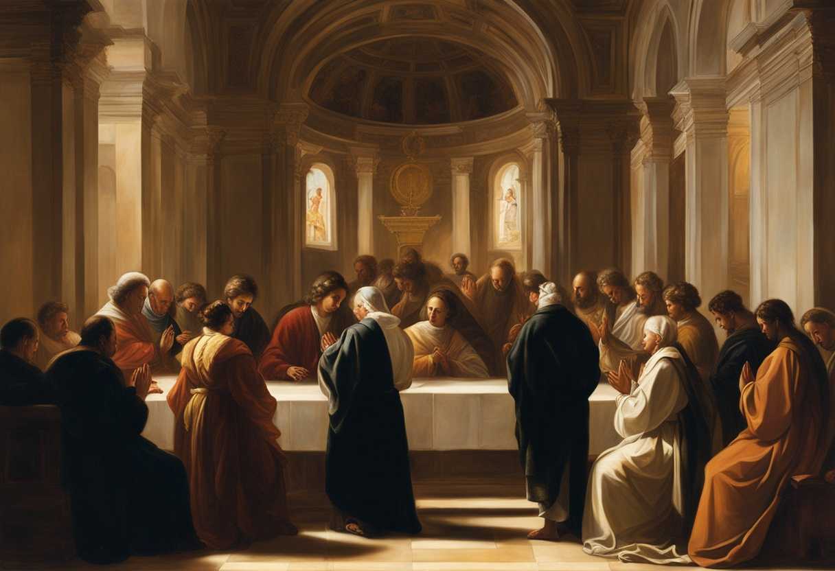 A-diverse-group-of-individuals-pray-together-in-a-softly-lit-serene-church-radiating-unity-and-fai_oydc