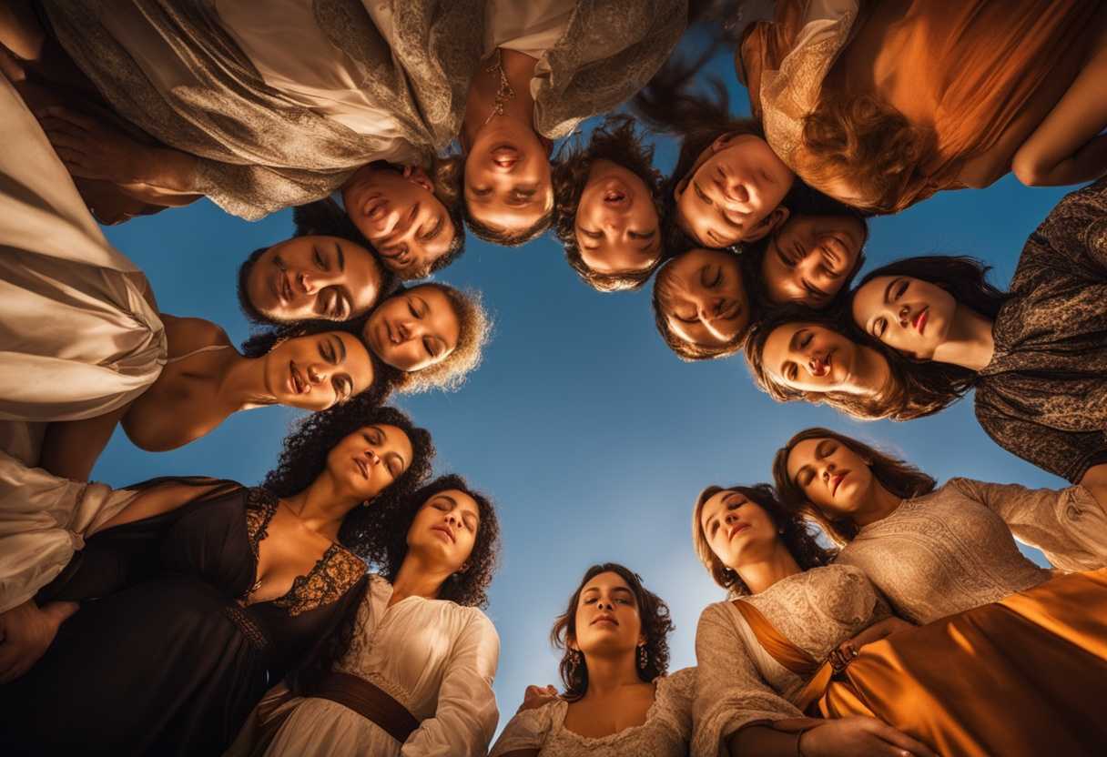 People-in-a-circle-at-sunset-embodying-gratitude-and-humility-eyes-closed-in-reflection_gisd