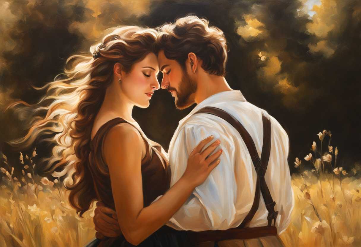 A-young-couple-embraces-in-a-sunlit-field-exuding-warmth-love-and-nostalgia_puqn