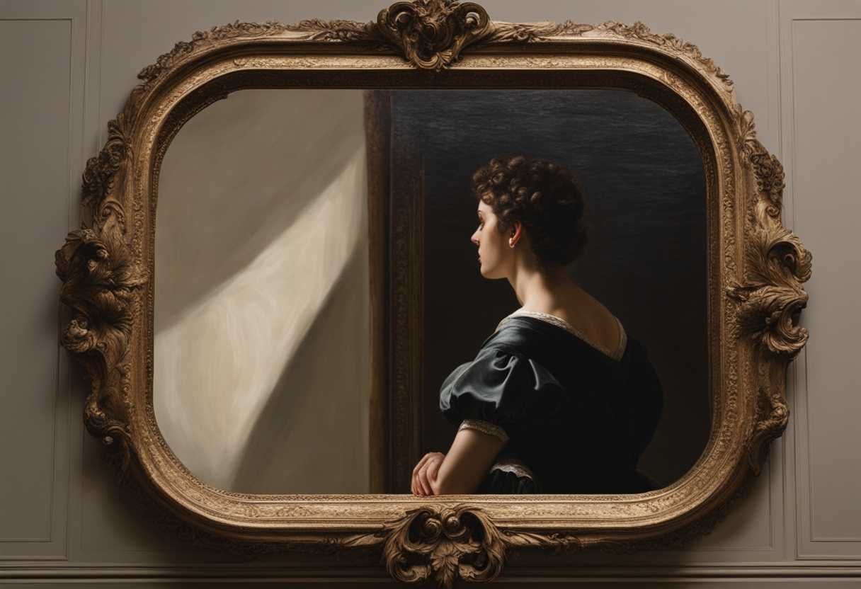 A-person-gazes-at-their-reflection-in-a-mirror-lost-in-contemplation-and-vulnerability_ilht