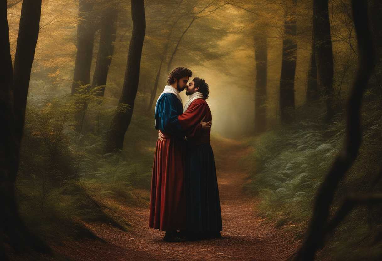 Father-and-son-share-a-heartfelt-embrace-in-the-forest-basking-in-pride-and-love_hsho