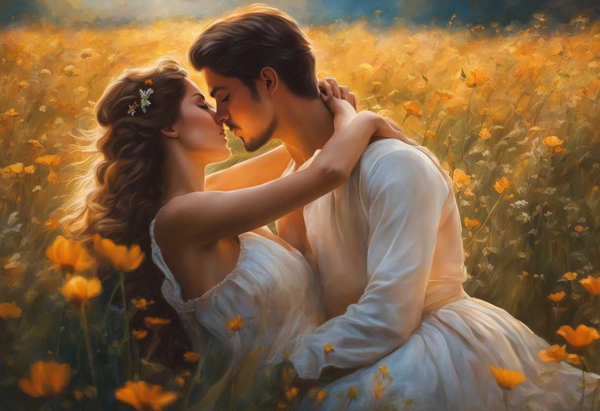 Couple-embraces-in-a-sunlit-wildflower-field-sharing-a-tender-moment-of-connection-and-peace_nqjb