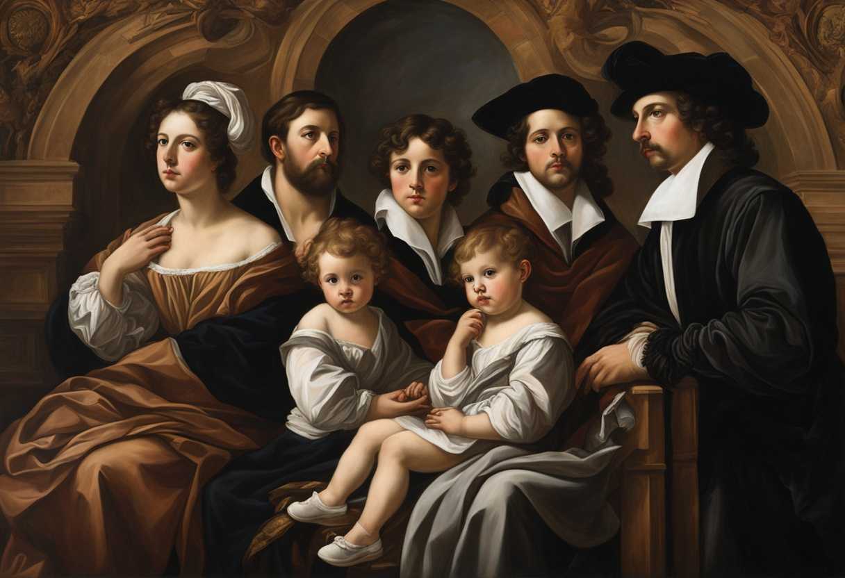A-solemn-family-portrait-capturing-deep-contemplation-unity-and-reverence-among-brothers_ycls