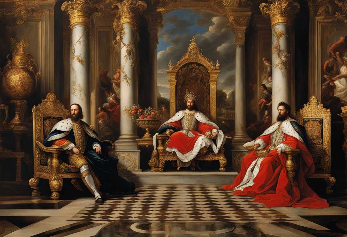 Majestic-rulers-in-ornate-thrones-exude-authority-and-wisdom-commanding-reverence-and-power_itsn