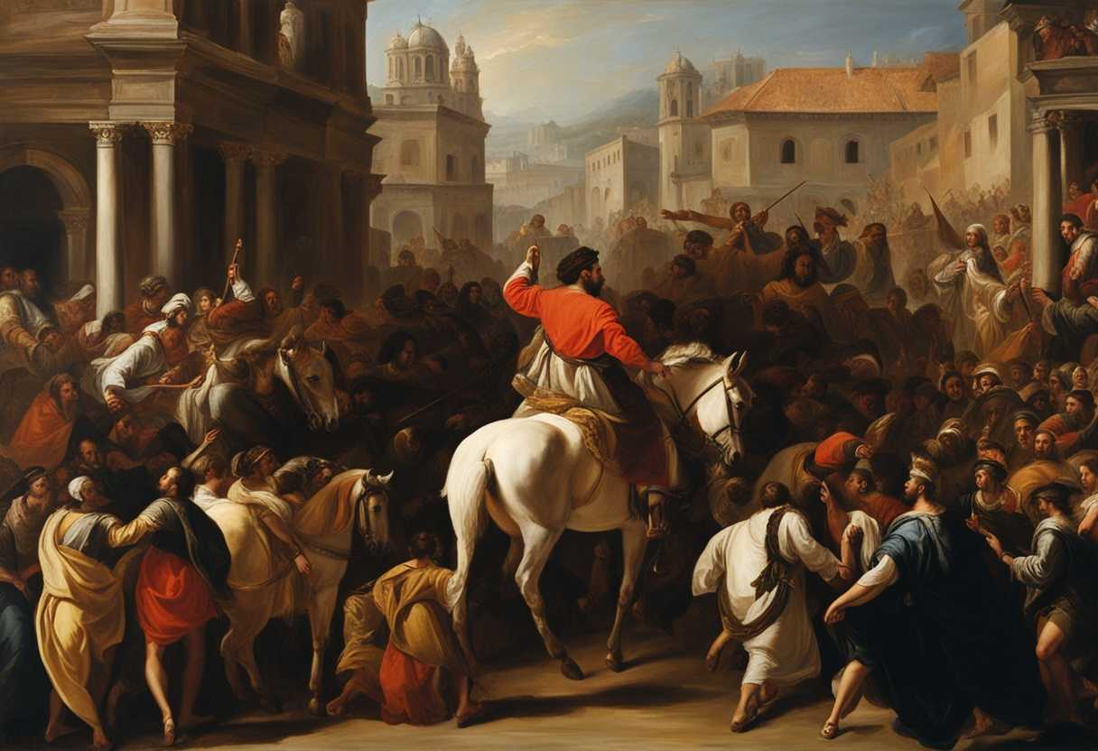 King-on-donkey-enters-city-crowds-cheer-with-hope-and-joy-for-salvation_ceor