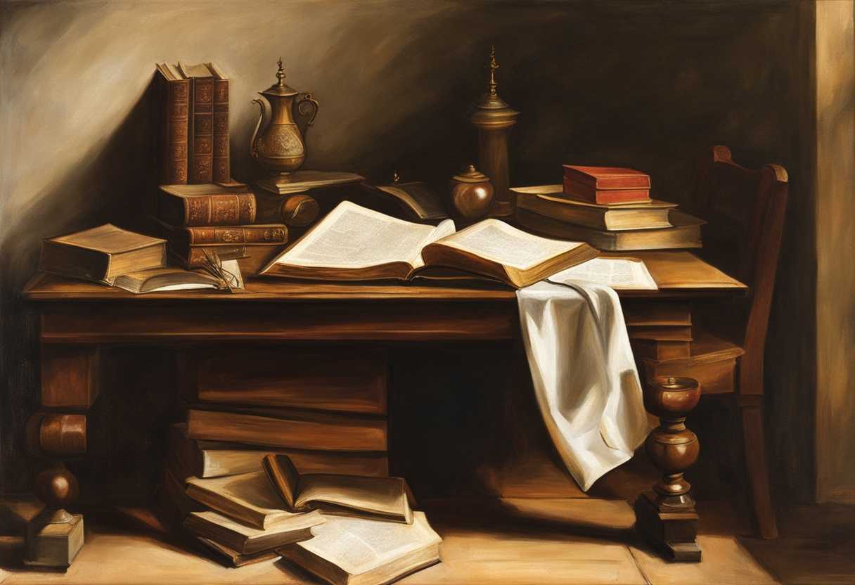 A-scholar-s-desk-bathed-in-soft-light-open-Bible-scattered-notes-deep-contemplation_dheu