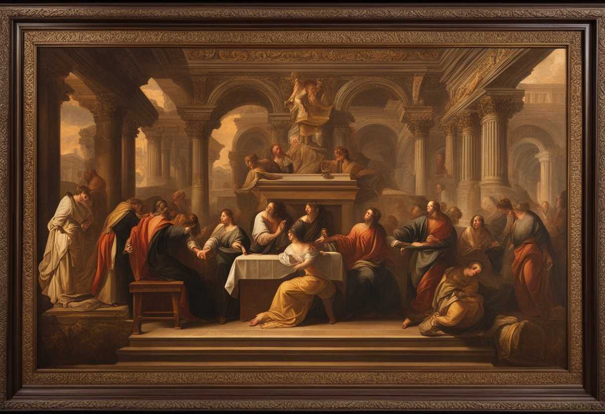 Ancient-scrolls-depicting-divine-interactions-parables-and-moral-lessons-richly-detailed-atmosph_aclo