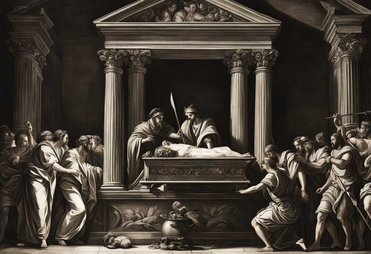 Dimly-lit-scene-with-the-Ark-of-the-Covenant-grotesque-tumors-and-shadows-of-suffering_rduk
