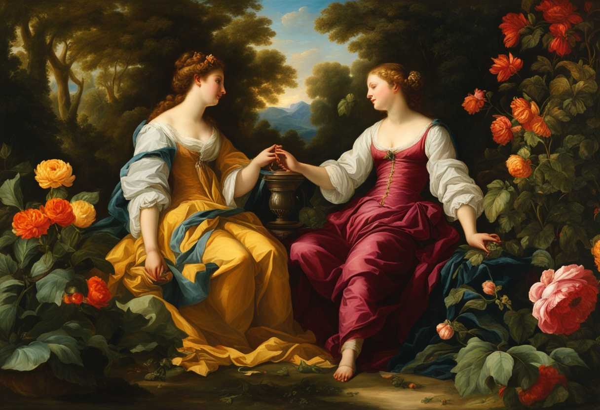 Two-friends-collaborating-in-a-lush-garden-sharing-laughter-and-support-vibrant-colors-harmonious_hoze