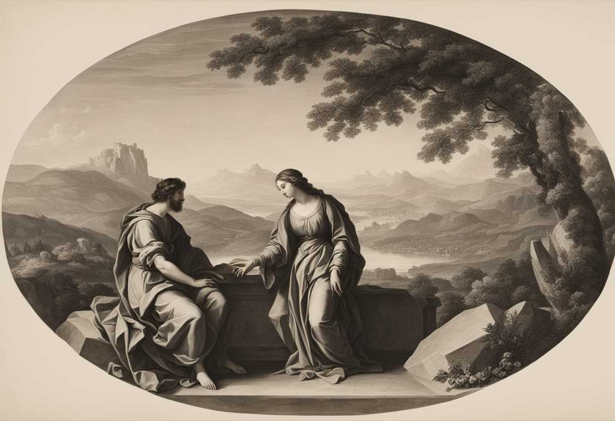 Two-figures-at-a-stone-altar-clasping-hands-surrounded-by-distant-mountains-symbolizing-love-and-_qgyq