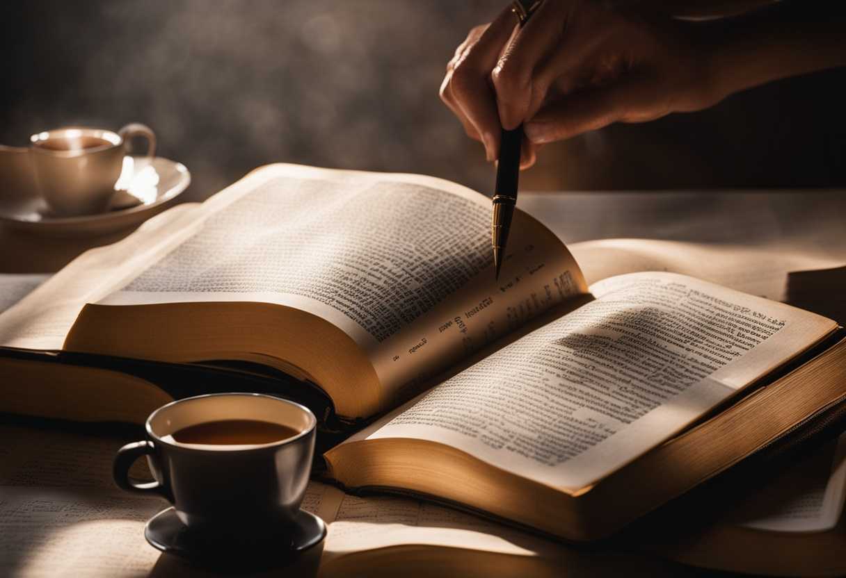 A-person-studies-the-Bible-in-warm-morning-light-surrounded-by-notes-and-coffee_nznn