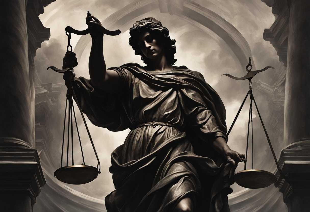 Dark-shadowy-figure-embodying-unrighteousness-surrounded-by-broken-scales-of-justice-ominous-atmo_anvd